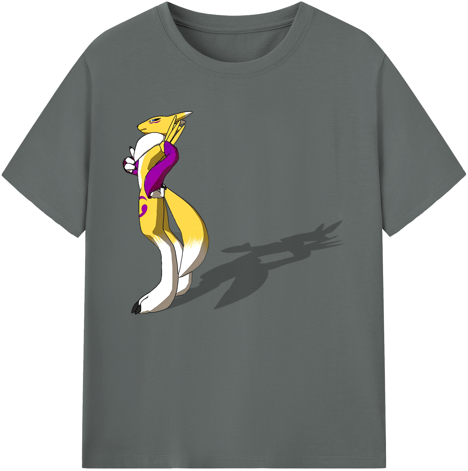（画像用） Digimon デジタルモンスター/デジモン 綿100％ メンズ半袖Tシャツ｜肌触りやわらか＆通気性